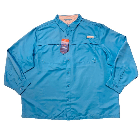 Habit Other - NWT Habit Mens Vented Quick Dry Shirt Size:3XL UPF 40+ Cooling Wicking Blue